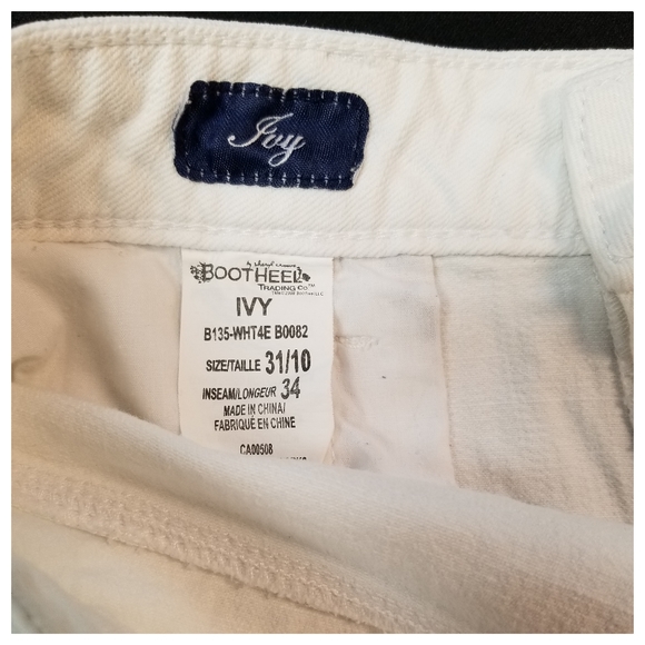 Bootheel Trading Co White Jeans Embroidered sz 10 - Picture 10 of 11